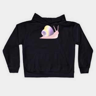 NB Pride Love Heart Snail Kids Hoodie